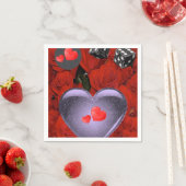 Serviette En Papier Papier serviettes Saint-Valentin (En situation)