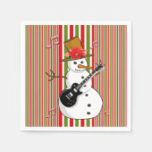 Serviette En Papier Papier serviettes, Snowman rouge vert blanc (Devant)