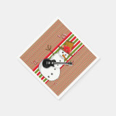 Serviette En Papier Papier serviettes, Snowman rouge vert blanc (Coin)