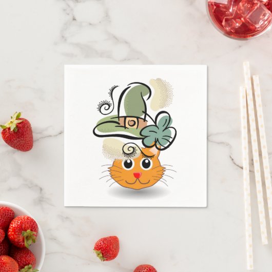 Serviette En Papier Papier serviettes St. Patrick's Day Chat (En situation)