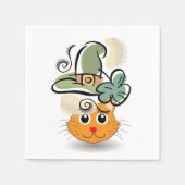 Serviette En Papier Papier serviettes St. Patrick's Day Chat (Devant)