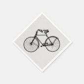 Serviette En Papier papier serviettes vélo blanc noir (Coin)