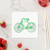 Serviette En Papier papier serviettes vélo blanc vert (En situation)