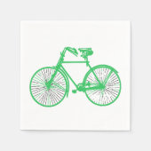 Serviette En Papier papier serviettes vélo blanc vert (Devant)