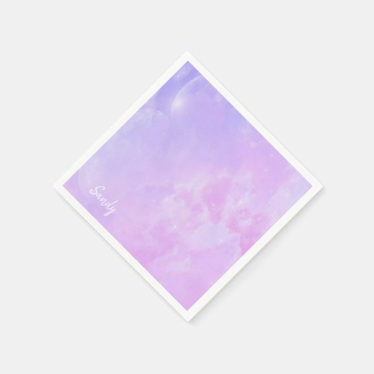 Serviette En Papier Papier serviettes violet (Coin)