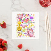 Serviette En Papier Papier serviettes Wild un premier anniversaire (En situation)