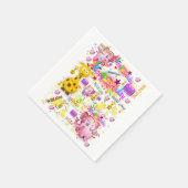 Serviette En Papier Papier serviettes Wild un premier anniversaire (Coin)
