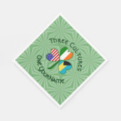 Serviette En Papier Papier Shamrock pour drapeau irlandais américain b (Coin)