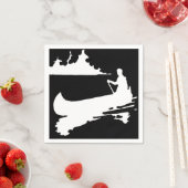 Serviette En Papier Papier Silhouette en Canot Rétro (En situation)