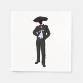 Serviette En Papier Papier Silhouette Mariachi (Devant)