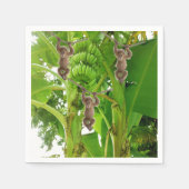 Serviette En Papier Papier, Singes, Bananier (Devant)