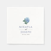 Serviette En Papier Papier SINI Blue Hydrangea Napkin (Devant)
