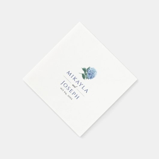 Serviette En Papier Papier SINI Blue Hydrangea Napkin (Coin)