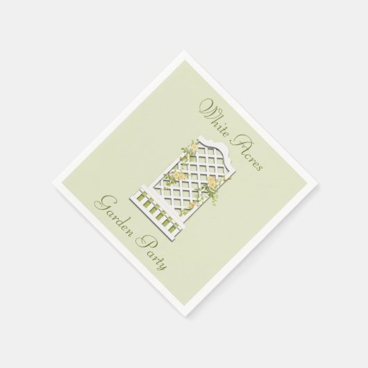 Serviette En Papier Papier Soiree Été Jardin (Coin)