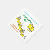 Serviette En Papier Papier, Souris de graduation au fromage d'or (Coin)