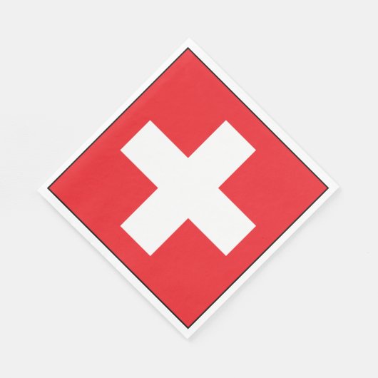 Serviette En Papier Papier suisse carré (Coin)