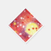 Serviette En Papier Papier Sun & Feuille (Coin)