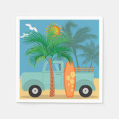 Serviette En Papier Papier surfer Napkin (Devant)