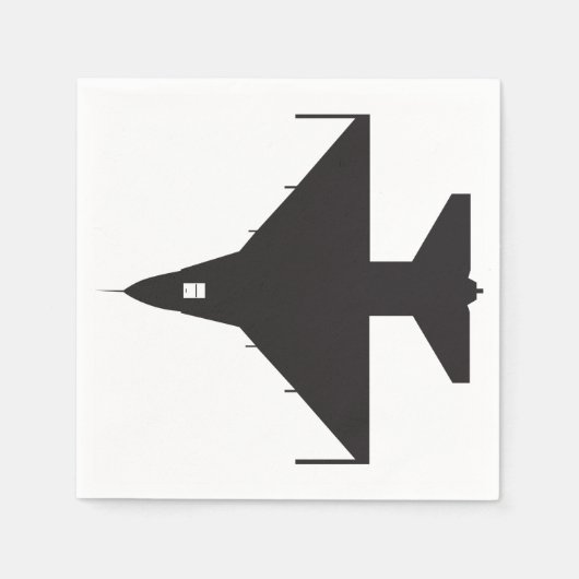 Serviette En Papier Papier Symbole de l'avion (Devant)