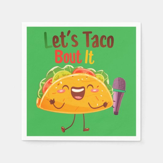 Serviette En Papier Papier Taco (Devant)