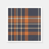Serviette En Papier Papier Tartan Abstrait (Devant)