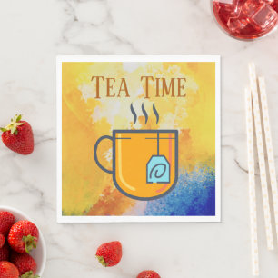 Serviette En Papier Papier Tea Time Napkin