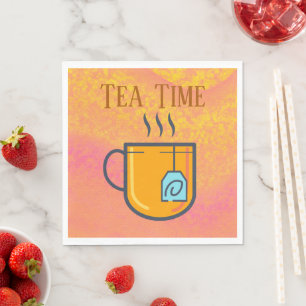 Serviette En Papier Papier Tea Time Napkin