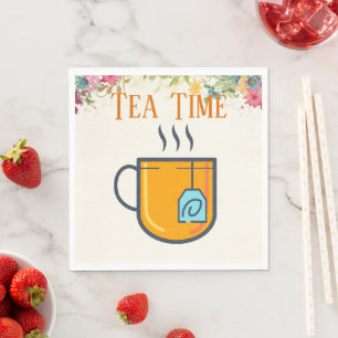 Serviette En Papier Papier Tea Time Napkin