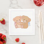 Serviette En Papier Papier Teddy Bear (En situation)