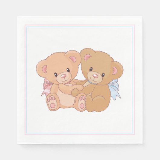 Serviette En Papier Papier Teddy Bear (Devant)
