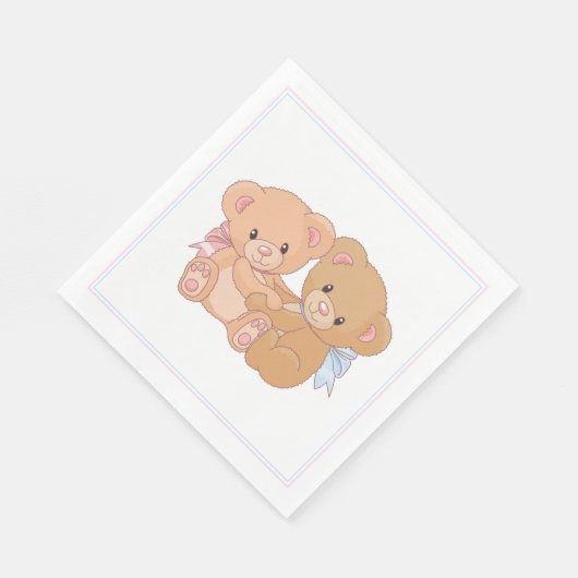 Serviette En Papier Papier Teddy Bear (Coin)