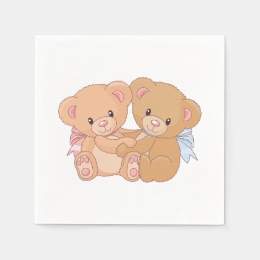 Serviette En Papier Papier Teddy Bear (Devant)