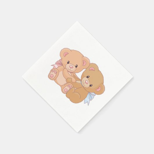 Serviette En Papier Papier Teddy Bear (Coin)