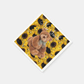 Serviette En Papier Papier Teddy Teddy Tournesol (Coin)