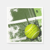 Serviette En Papier Papier Tennis Design Napkins (Devant)