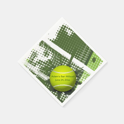 Serviette En Papier Papier Tennis Design Napkins (Coin)