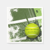 Serviette En Papier Papier Tennis Design Napkins (Devant)