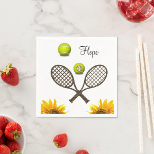 Serviette En Papier Papier Tennis Tournesol