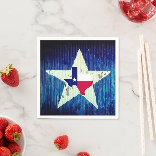Serviette En Papier Papier Texas Napkin (En situation)