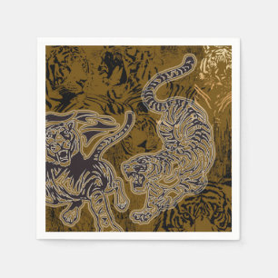 Serviette En Papier Papier tigre Napkin