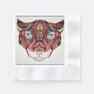Serviette En Papier Papier tigre Napkin