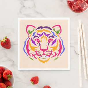 Serviette En Papier Papier tigre Napkin