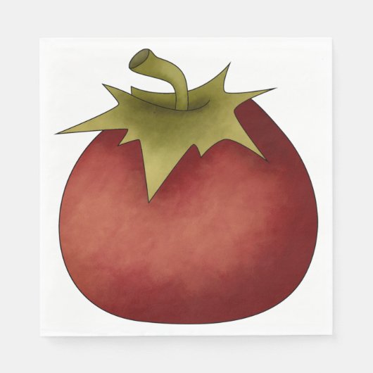 Serviette En Papier Papier tomate mûr (Devant)