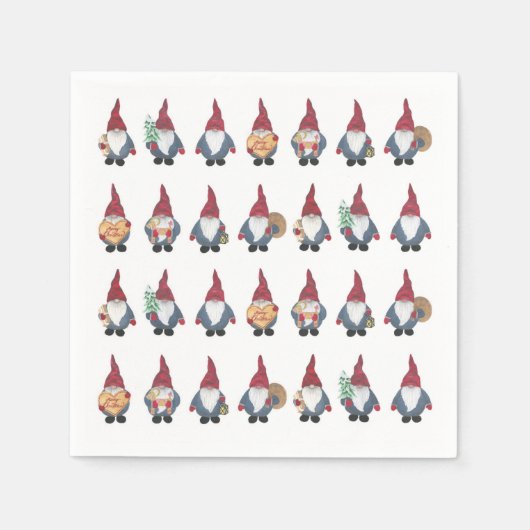 Serviette En Papier Papier Tomten Napkin (Devant)