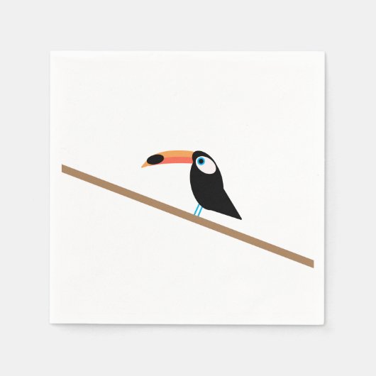 Serviette En Papier Papier Toucan (Devant)