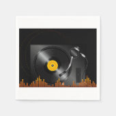 Serviette En Papier Papier Tourne-disque (Devant)