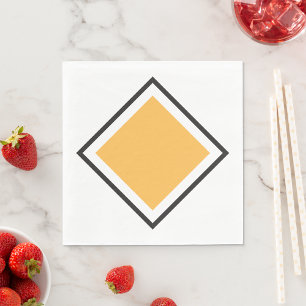 Serviette En Papier Papier triangle orange