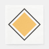 Serviette En Papier Papier triangle orange (Devant)