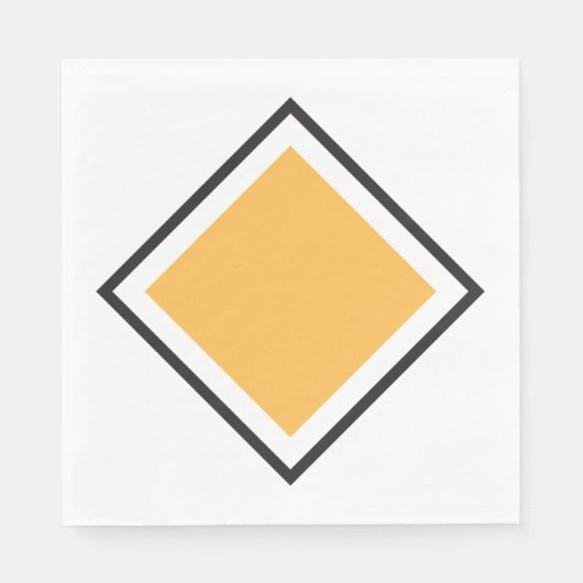 Serviette En Papier Papier triangle orange (Devant)