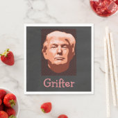 Serviette En Papier Papier Trump Grifter Napkin (En situation)
